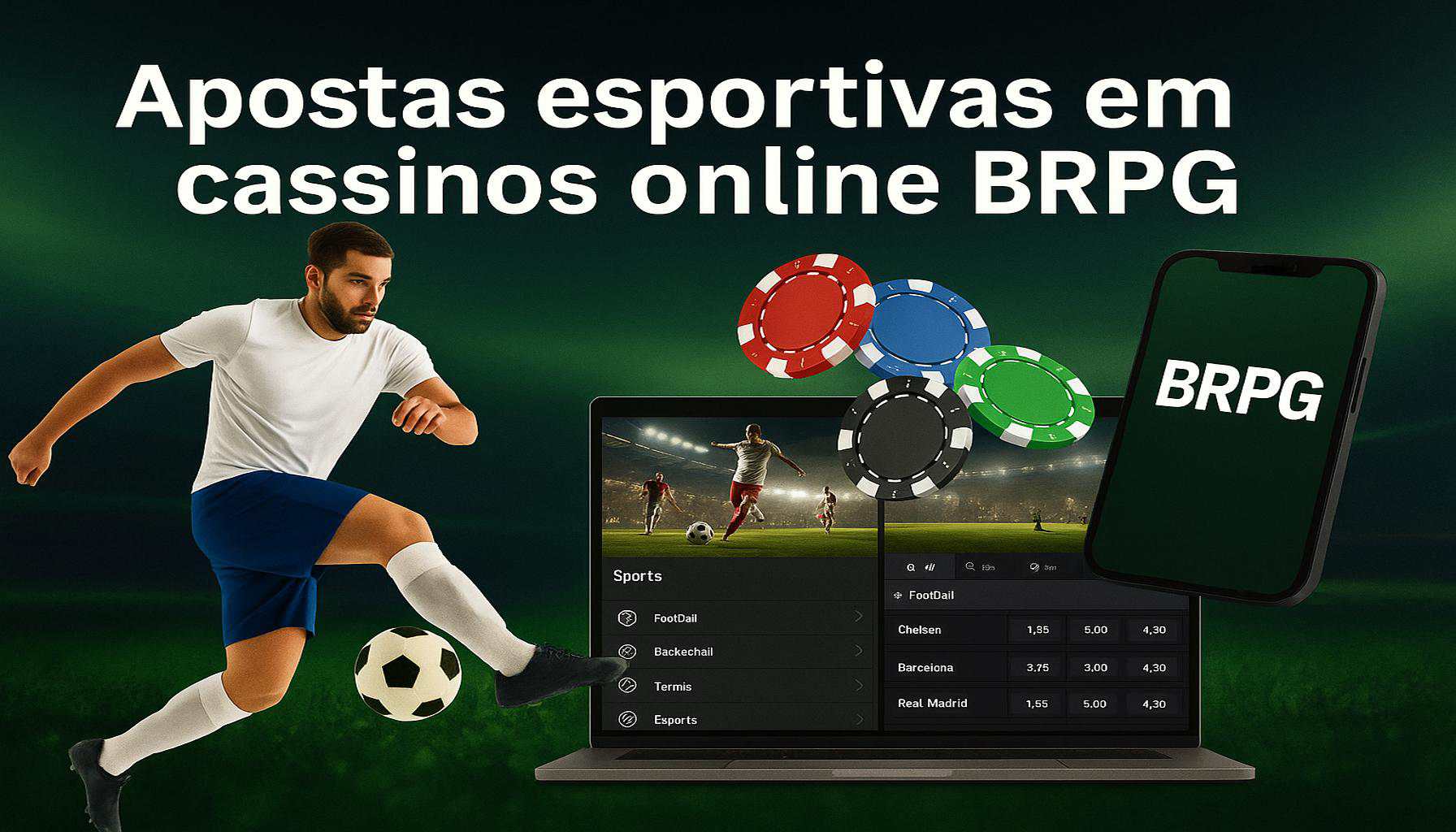 Apostas esportivas no cassino online BRPG