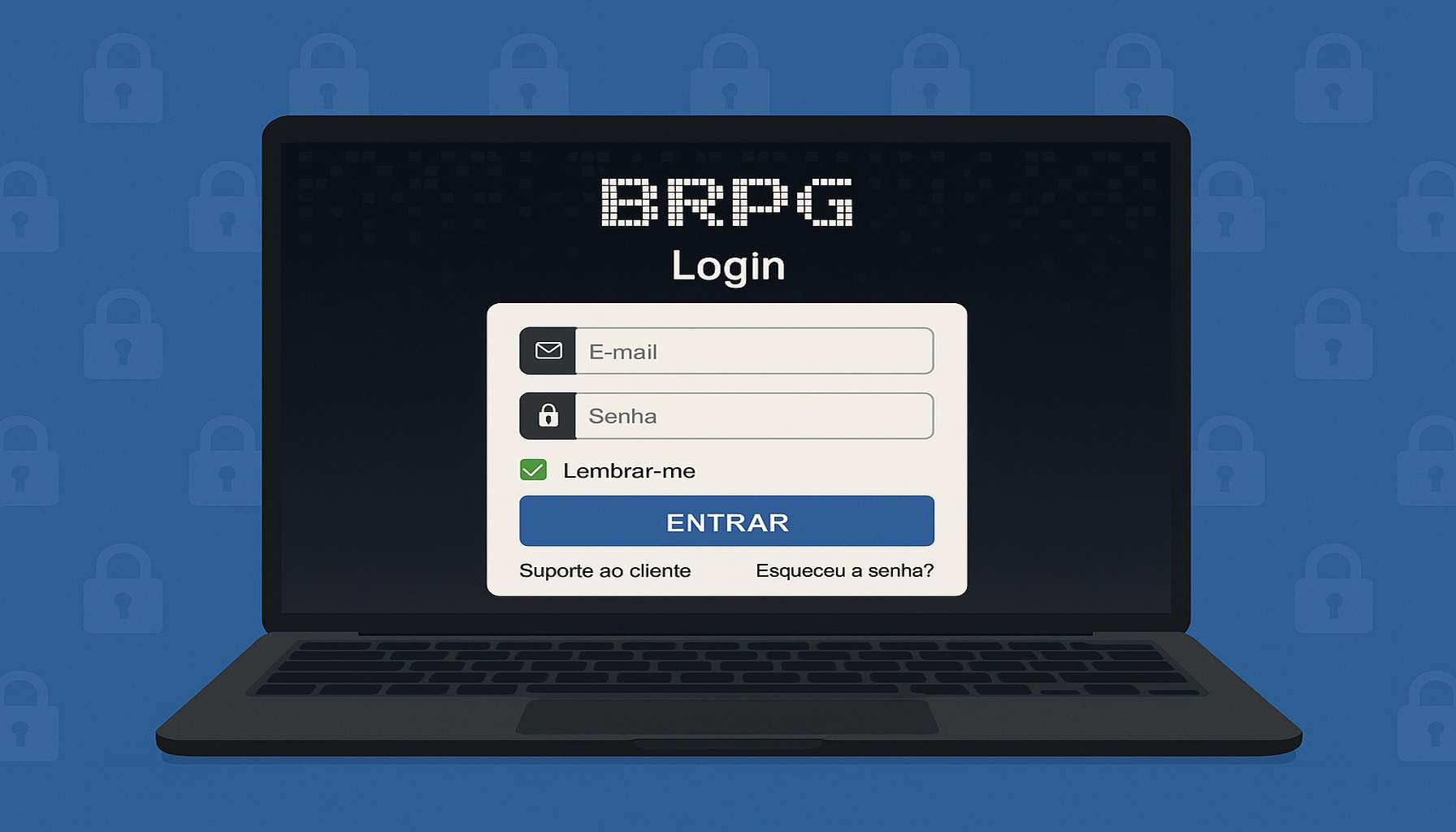 Criar uma nova Conta no plataforma BRPG
